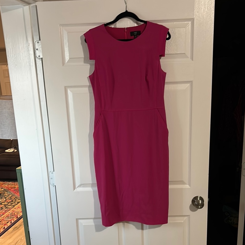 J. Crew Pink Sheath Midi Dress for Cocktail